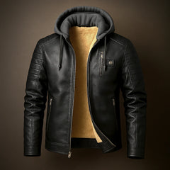Brookson Leather Hoodie