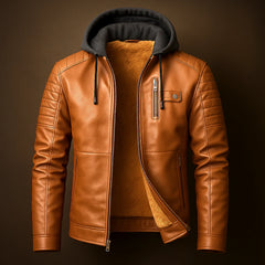 Brookson Leather Hoodie
