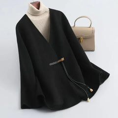 Elegant Double-Sided Wool Coat