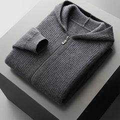 Merino Wool Zip Hoodie