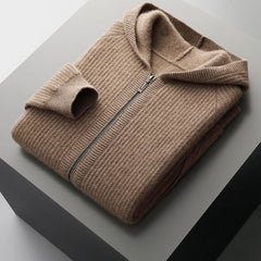 Merino Wool Zip Hoodie