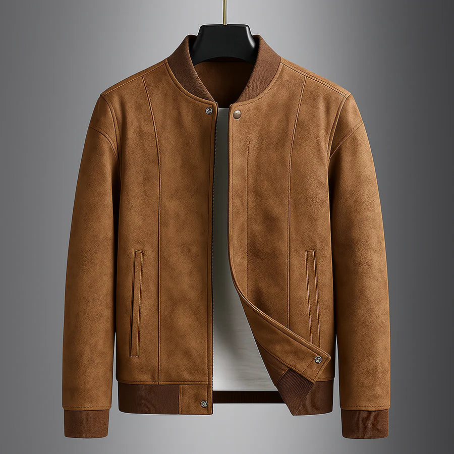 Suede Relaxed Fit Leather Jacket