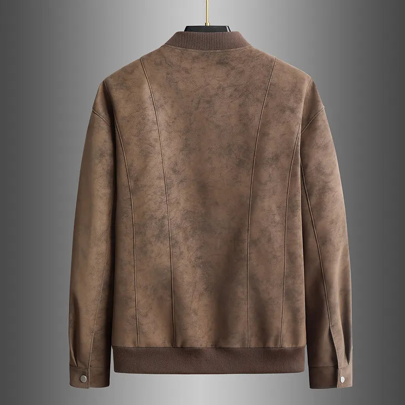 Suede Relaxed Fit Leather Jacket