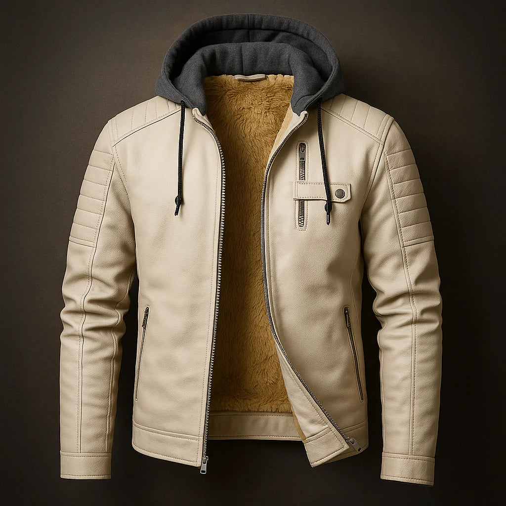 Brookson Leather Hoodie