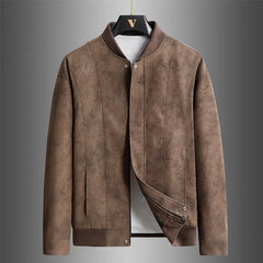 Suede Relaxed Fit Leather Jacket