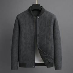 Suede Relaxed Fit Leather Jacket