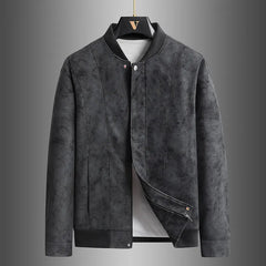 Suede Relaxed Fit Leather Jacket