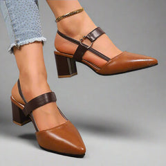 Elara Two-Tone Block Heels