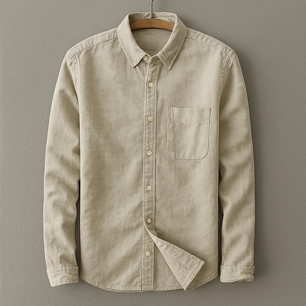 Cotton Linen Button Shirt