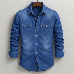 Classic Retro Denim Shirt