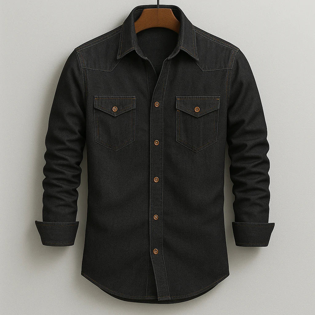 Classic Retro Denim Shirt