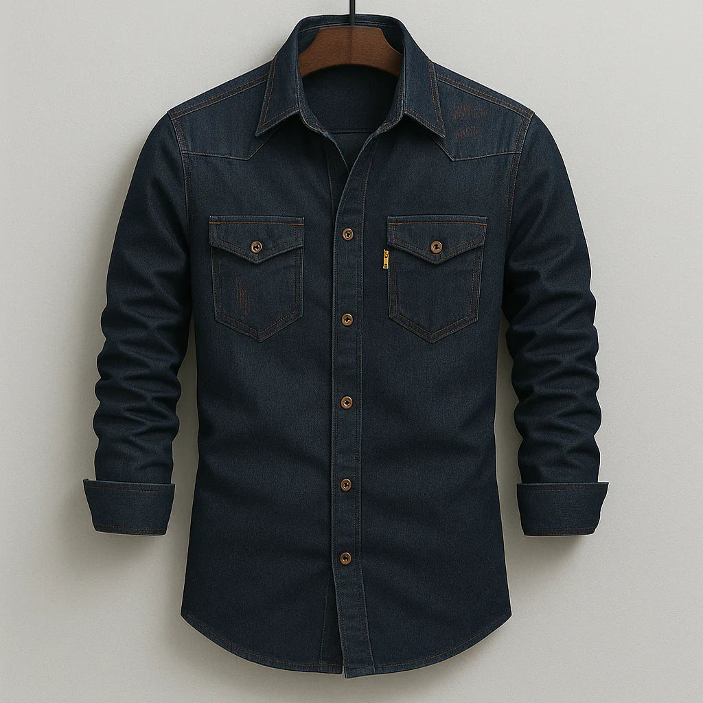 Classic Retro Denim Shirt