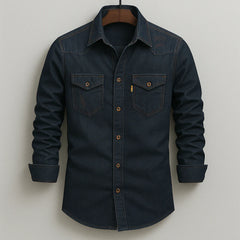 Classic Retro Denim Shirt