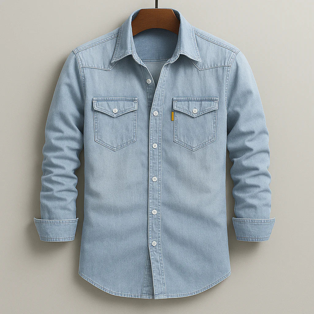Classic Retro Denim Shirt