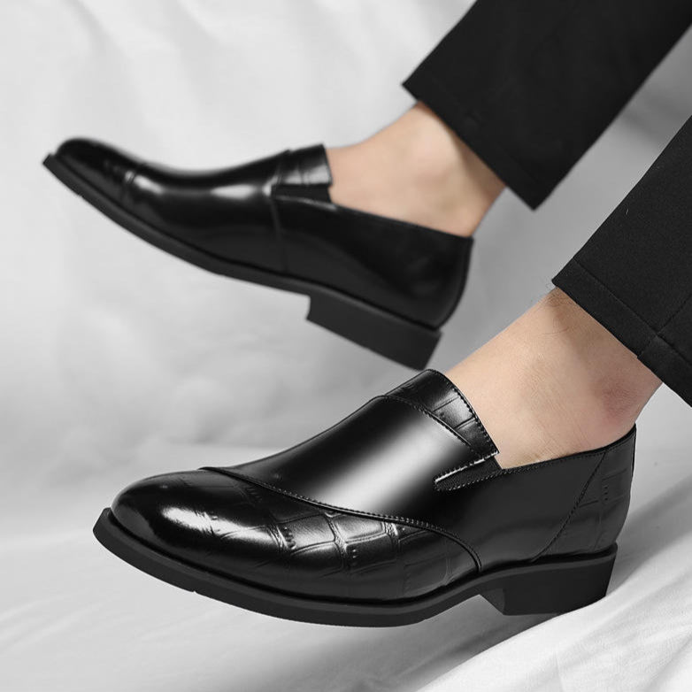Two Tone Leather Loafers