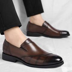 Two Tone Leather Loafers