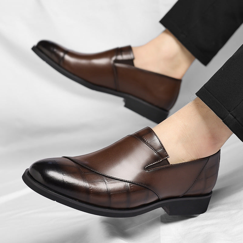 Two Tone Leather Loafers