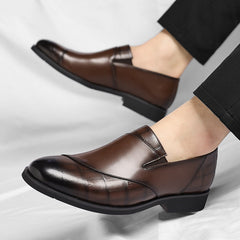 Two Tone Leather Loafers