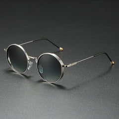 Round Metallic Frame Sunglasses