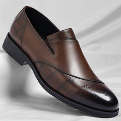 Two Tone Leather Loafers
