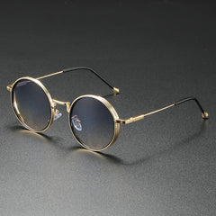 Round Metallic Frame Sunglasses