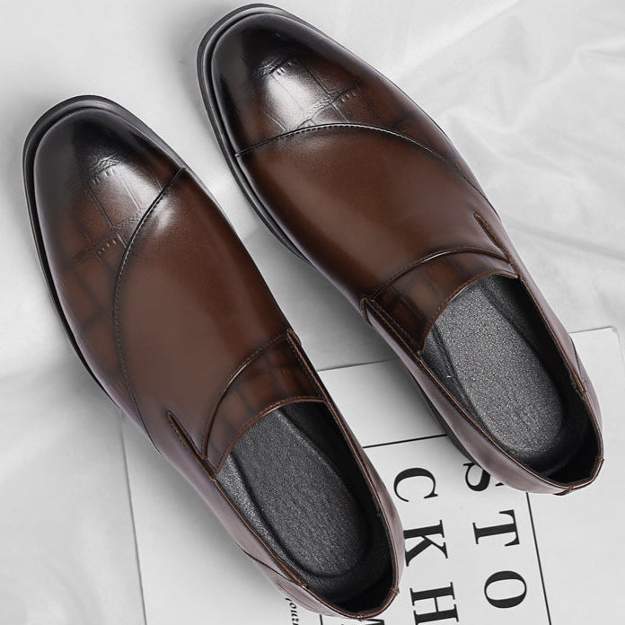 Two Tone Leather Loafers