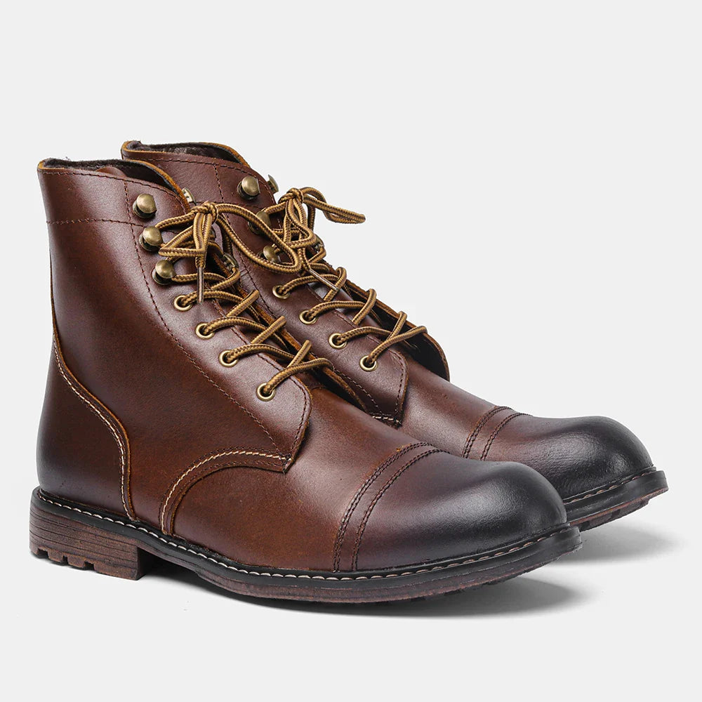 Durable Leather Ranger Boots