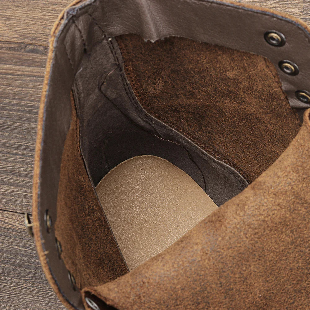 Durable Leather Ranger Boots