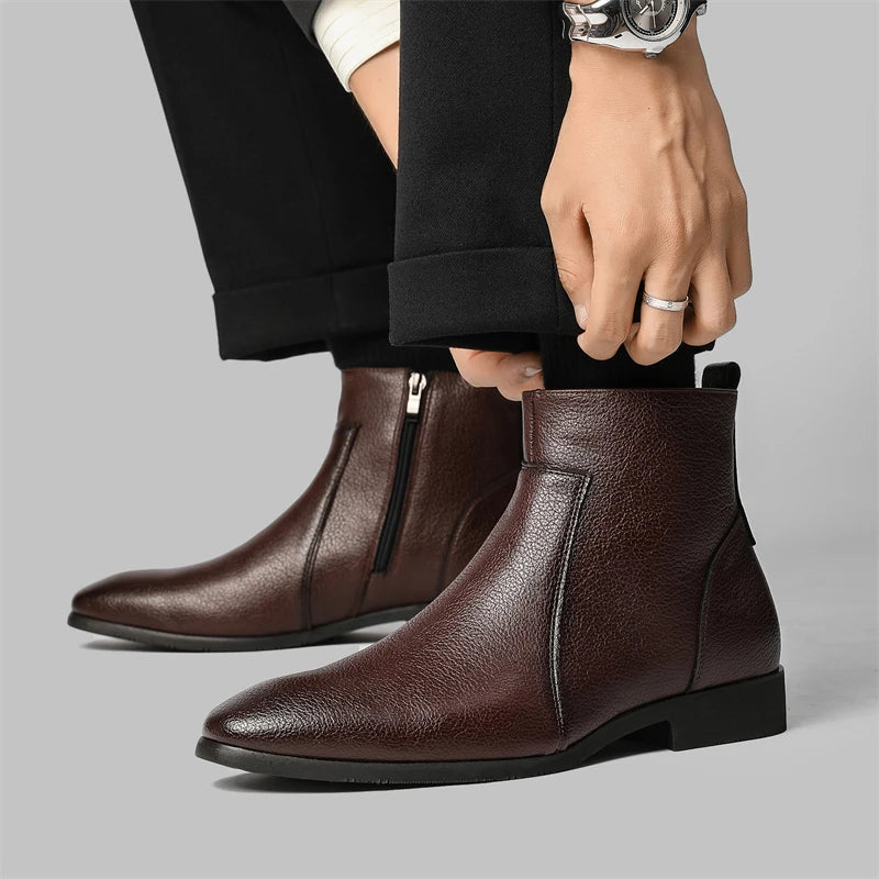 Rugged Genuine Leather Boots