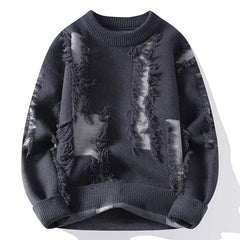 Distressed Apex Crew Sweater
