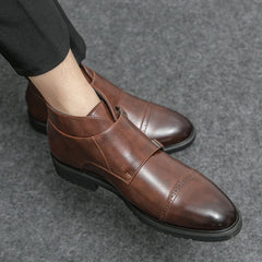 Genuine Leather Monk Boots