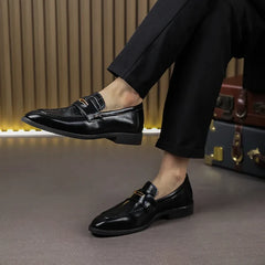 Bradford Croc Leather Loafer