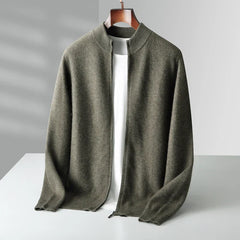 Marcelli Premium Cashmere Zip Cardigan