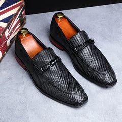 Textured Premium Oxford Loafers