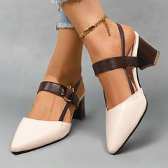 Elara Two-Tone Block Heels