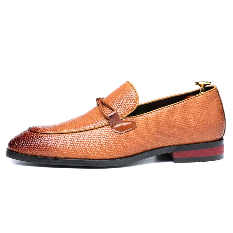 Textured Premium Oxford Loafers
