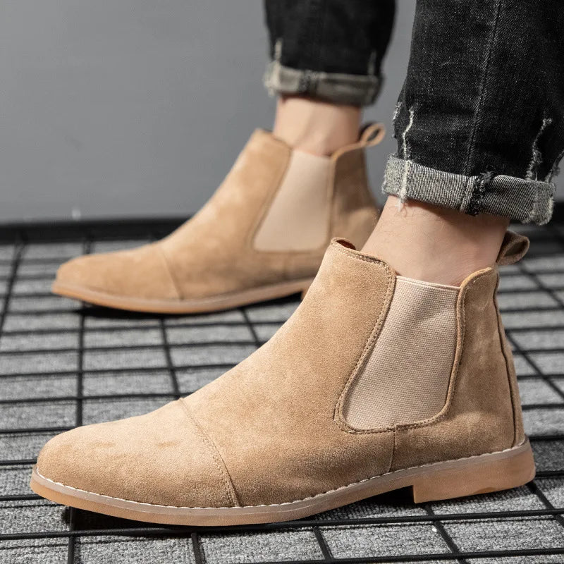 Premium Suede Chelsea Boots