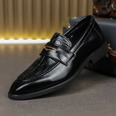 Bradford Croc Leather Loafer