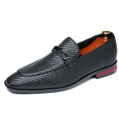 Textured Premium Oxford Loafers