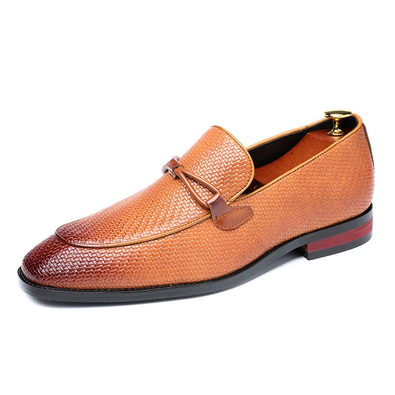 Textured Premium Oxford Loafers