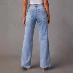 Vintage Wide Leg Denim Jeans