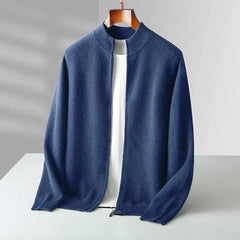 Marcelli Premium Cashmere Zip Cardigan