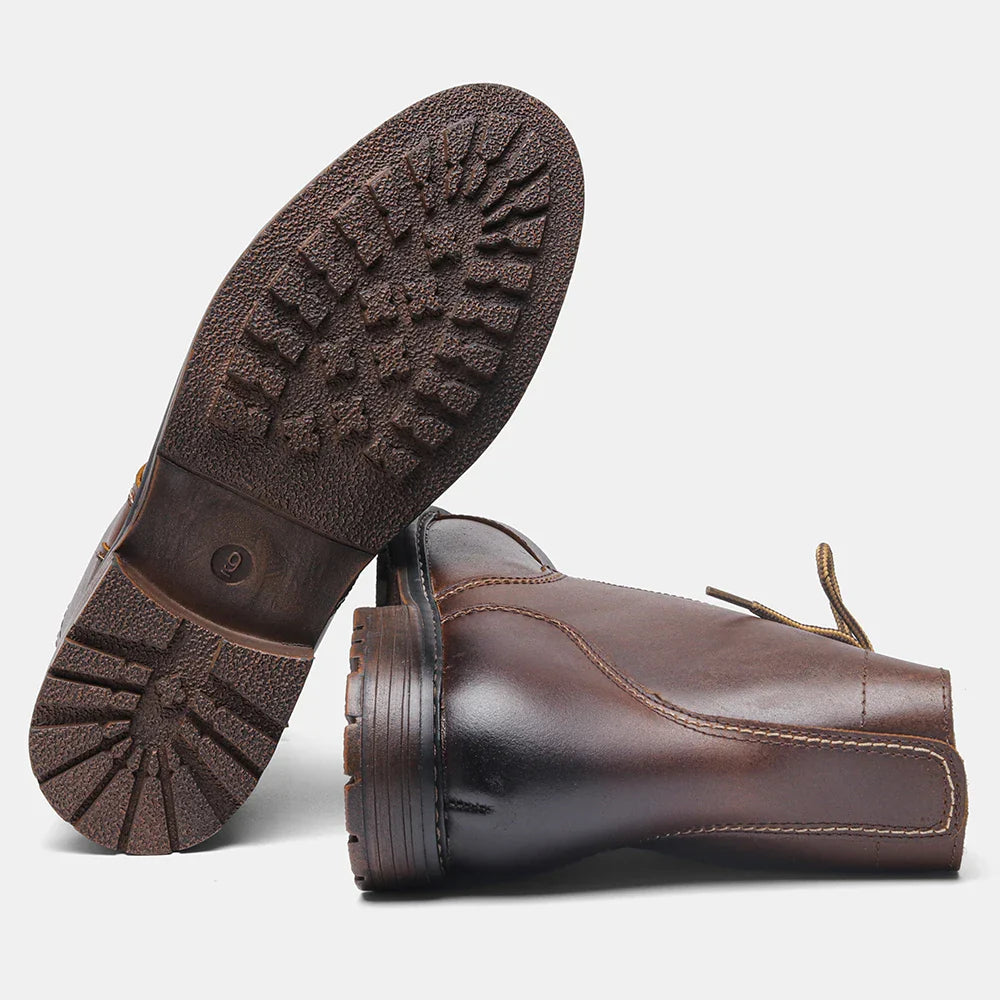 Durable Leather Ranger Boots