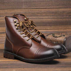 Durable Leather Ranger Boots