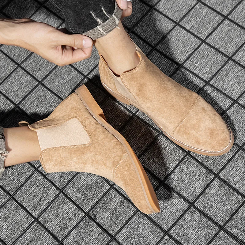 Premium Suede Chelsea Boots