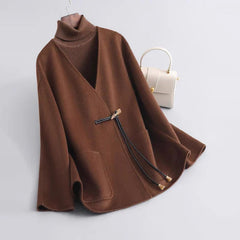 Elegant Double-Sided Wool Coat