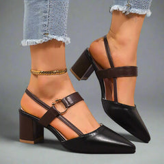 Elara Two-Tone Block Heels