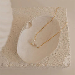 Minimalist Polished Pearl Necklace